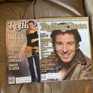 2 Bruce Springsteen cover issues Rolling Stone magazine